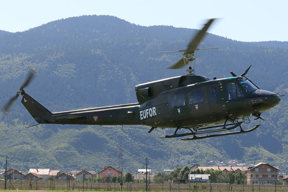 EUFOR helicopter aids casualty