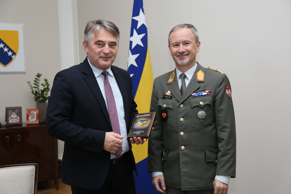 Commander EUFOR meets BiH Presidency Chairman Komšić