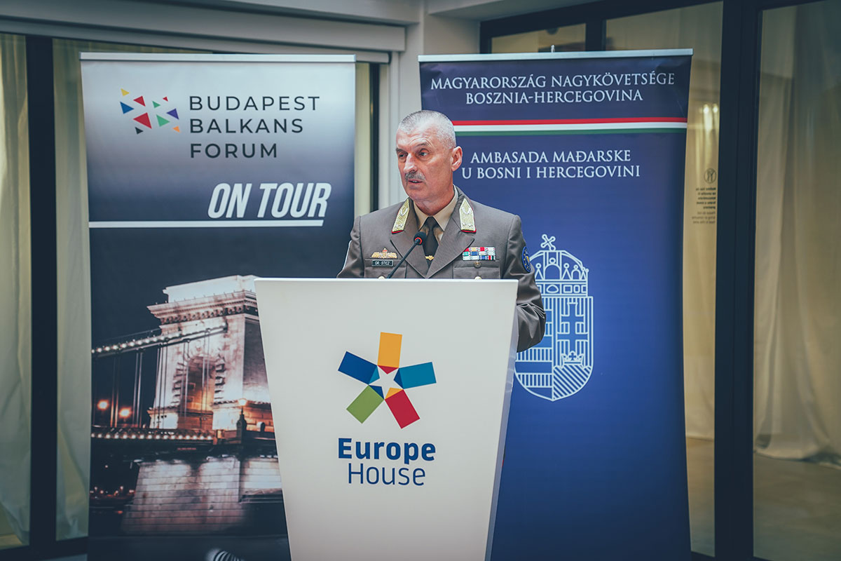 COM EUFOR delivered a keynote speech at Budapest Balkans Forum