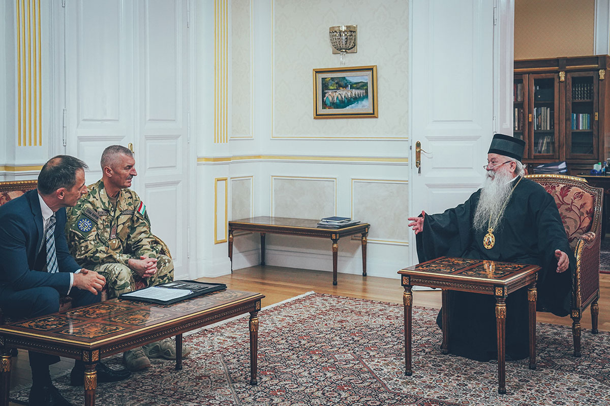 COM EUFOR met with the Metropolitan Bishop of Dabar-Bosna Hrizostom Jević