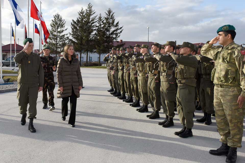 HR/VP Federica Mogherini visits EUFOR Headquarters