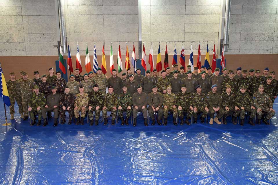 The EUFOR Medal Parade in Camp Butmir on 26 January 2016