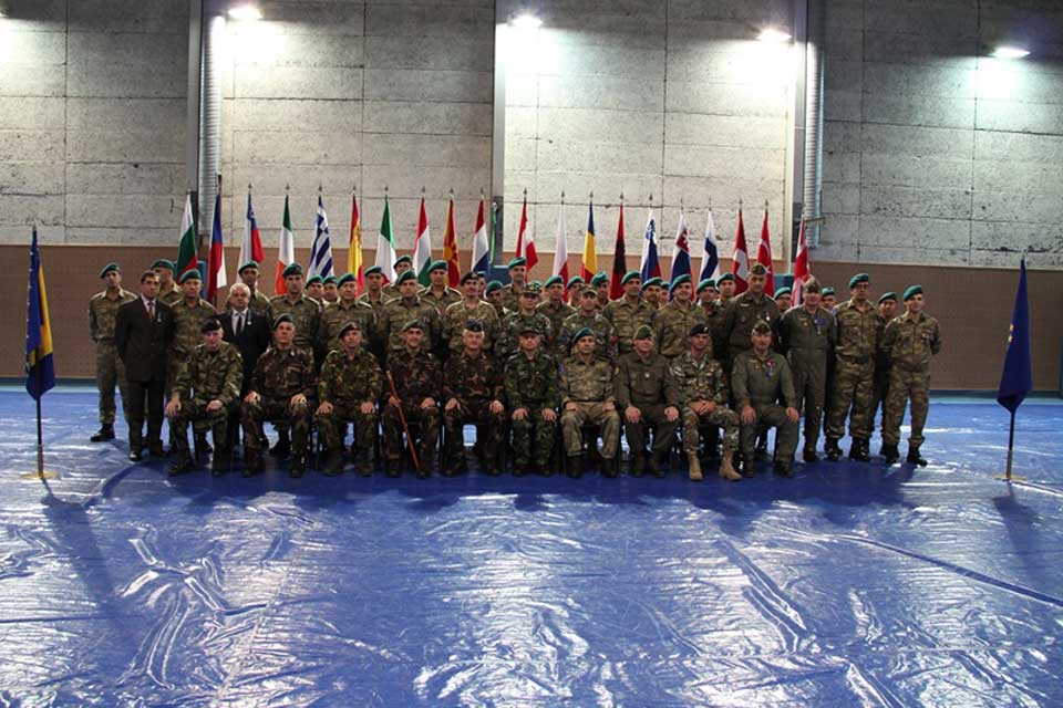 Chief of Staff of EUFOR, Brigadier General Albert Sáfár and Senior National Representatives with the medal recipients.