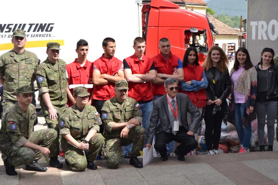 Slovakian LOT, Director of Red Cross Visegrad and volunteers