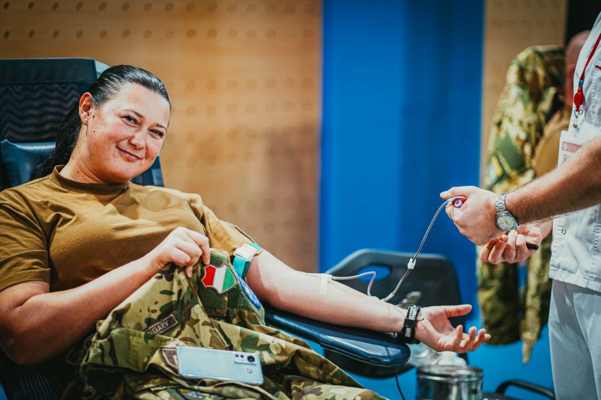 EUFOR organized blood donation